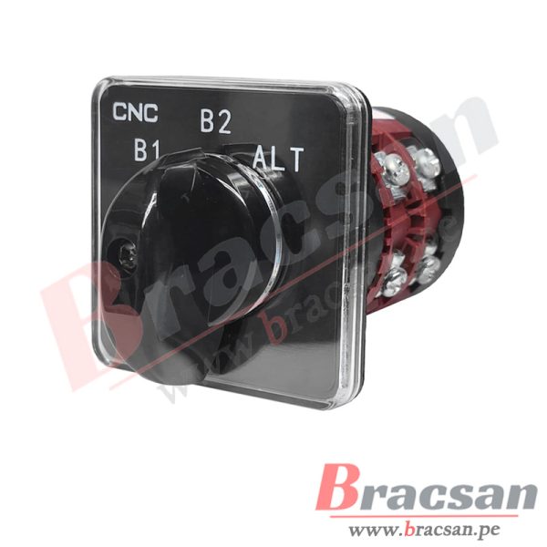 SELECTOR DE BOMBAS ALTERNADAS (O-B1-B2-ALT) 16A 1 POLO 48X48MM EP-16A CNC