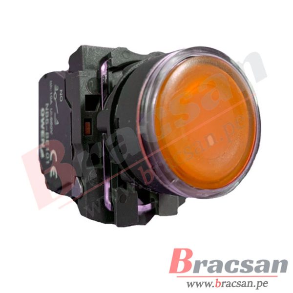 PULSADOR LUMINOSO 24V DC/AC 22MM ROJO, VERDE, AMARILLO OWEN NB5-BE101 - Imagen 4