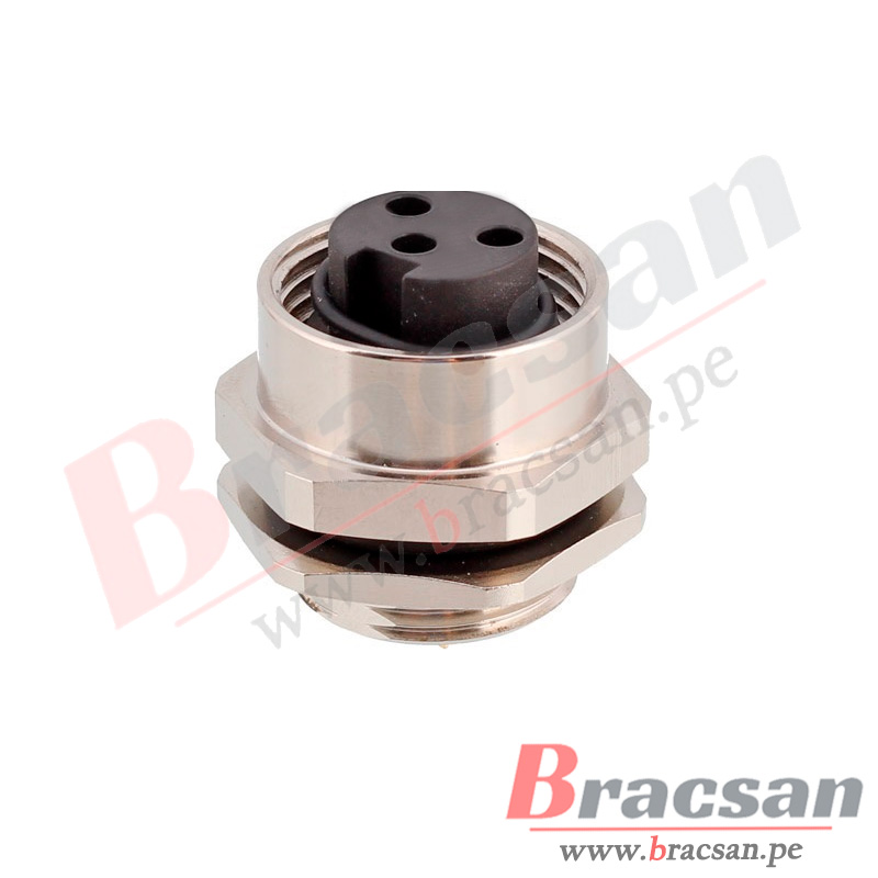 CONECTOR 7/8 DE 3 PINES HEMBRA CHASIS ROSCADO INTERNO CAZN 7/8-S3-GWBP13.5 1 CONECTOR 7/8 DE 3 PINES HEMBRA CHASIS ROSCADO INTERNO CAZN 7/8-S3-GWBP13.5