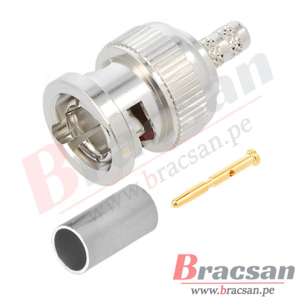 CONECTOR BNC MACHO CABLE FLEX 5-75 AMPHENOL RF B1121A9-NT3G