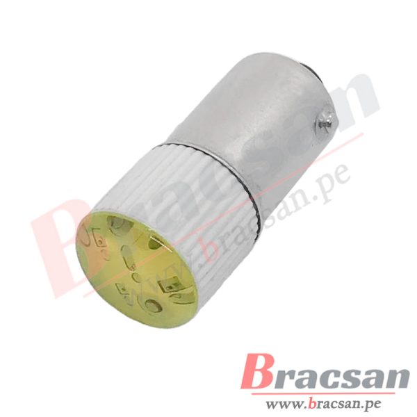LAMPARA, BOMBILLA TIPO BAYONETA CON LED SMD 110VDC/AC 9X24MM BA9S - Imagen 4
