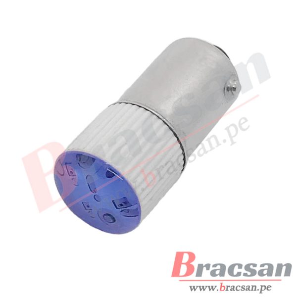 LAMPARA, BOMBILLA TIPO BAYONETA CON LED SMD 110VDC/AC 9X24MM BA9S - Imagen 5