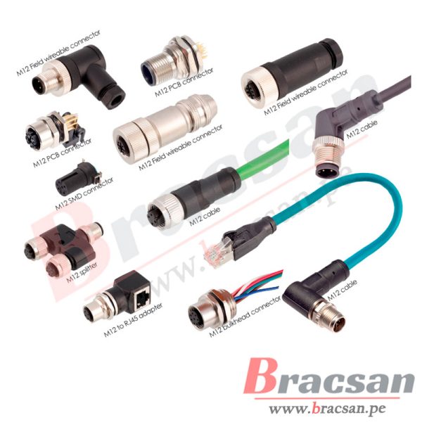 CONECTOR M12 RECTO DE 5 PINES MACHO TIPO A PG7 PARA SENSOR BS CONNECTOR M12-5MR - Imagen 2
