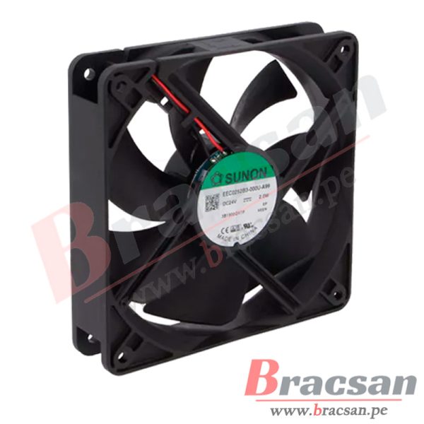 VENTILADOR 24VDC 2.0W 0.084A 2 CABLES 120X120X25MM SUNON EEC0252B3-000U-A99