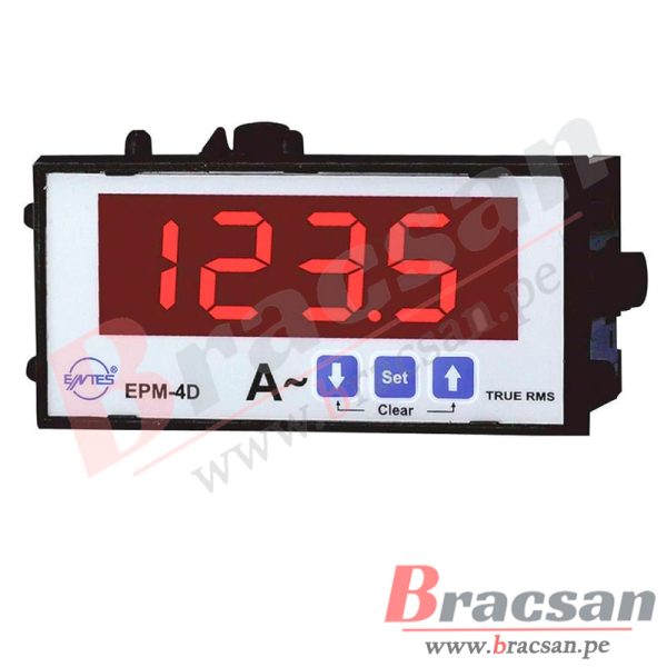 AMPERIMETRO DIGITAL AC 0.05-10000A DISPLAY ROJO ENTES EPM-4D