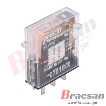 RELAY DE 24VDC 5A 250VAC SPST-NO 4 PINES OMRON G7T-1112S 24VDC | Bracsan
