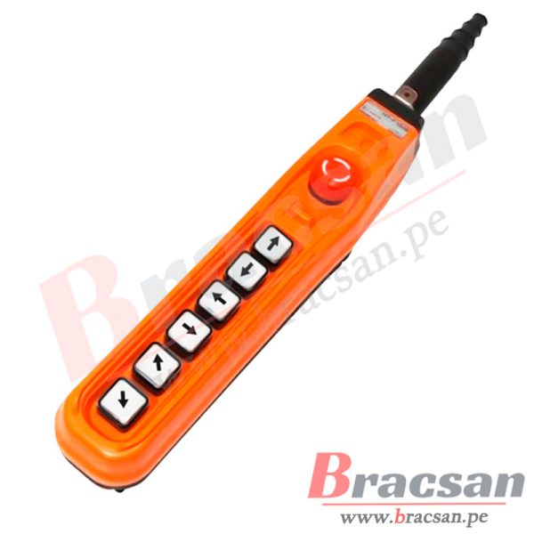 TECLE DE MANDO IMPERMEABLE DE 6 PULSADORES + HONGO HANYOUNG NUX HY-P1026SBBB