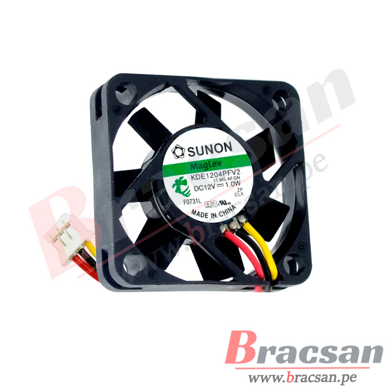 Ventilateur De Refroidissement 40x40x10 Mm - 12V 0.6W 3 Fils - Compatible Avec SUNON KDE1204PFV2 - Pour PC, électronique, Refroidissement Actif