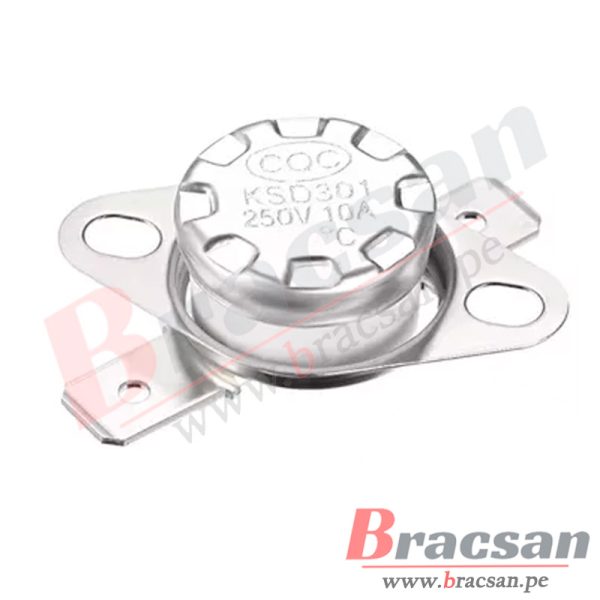 SENSOR TERMOSTATO PROTECTOR TERMICO 200°C NC NORMALMENTE CERRADO KSD301-200C