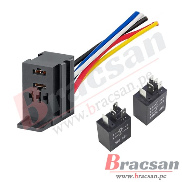 BASE PARA MINI RELAY AUTOMOTRIZ DE 4 PINES, 5 PINES KAVTO KV-85217 24