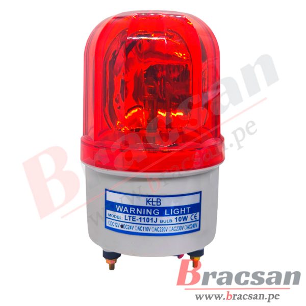 CIRCULINA 24VDC ROJO CON SONIDO 10W LTE 1101J KLB LTE424-1101J
