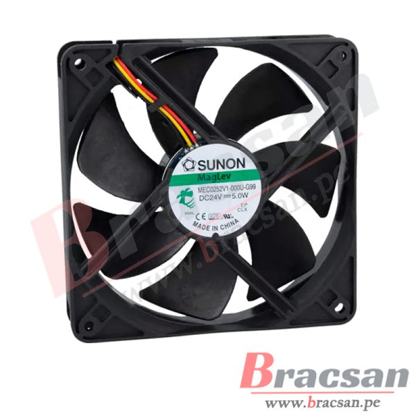 VENTILADOR 24VDC 5.0W 0.207A 3 CABLES 120X120X25MM SUNON MEC0252V1-000U-G99