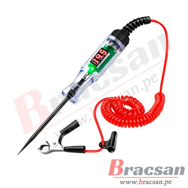 PUNTA AUTOMOTRIZ PROBADOR DETECTOR DE VOLTAJE DC TIPO LAPICERO CON LED 3-80VDC