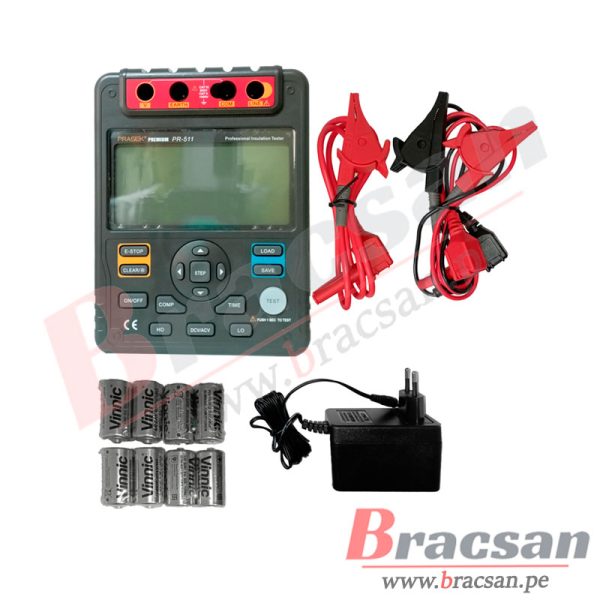 MEGOMETRO DIGITAL CON ADAPTADOR 1000V PRASEK PR-511 - Imagen 2
