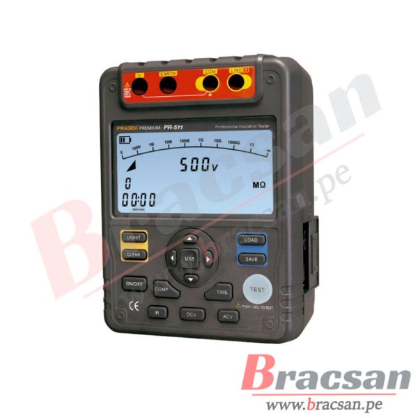 MEGOMETRO DIGITAL CON ADAPTADOR 1000V PRASEK PR-511