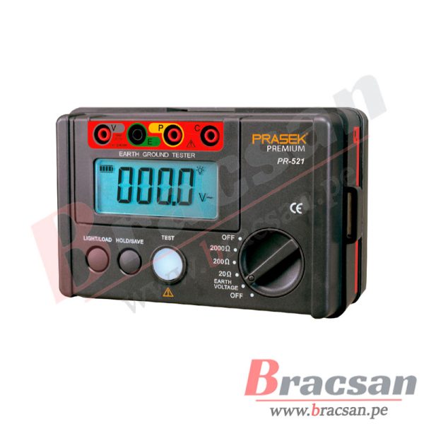 TELUROMETRO DIGITAL 2000 OHM PRASEK PR-521