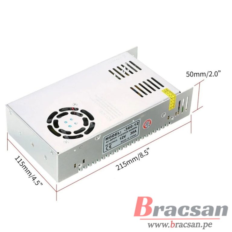 Alimentation électrique 360W 12V 30A - Convertisseur AC 110V/220V Vers DC - Marque NVVV