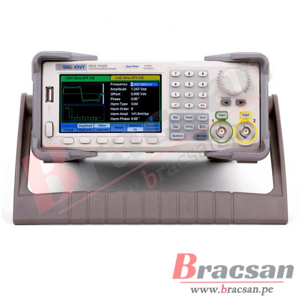 GENERADOR FUNCIONAL ARBITRAL 30 MHZ 2 CANALES SIGLENT SDG1032X
