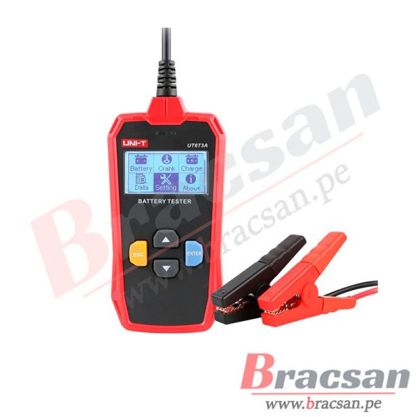 PROBADOR DIGITAL DE BATERIA PARA AUTOMOVILES UNI-T UT-673A