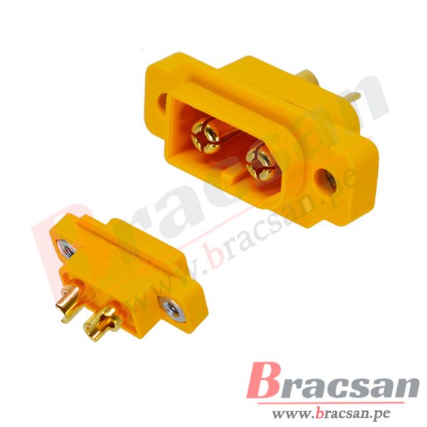 CONECTOR XT60 MACHO PARA PANEL AMASS XT60E-M
