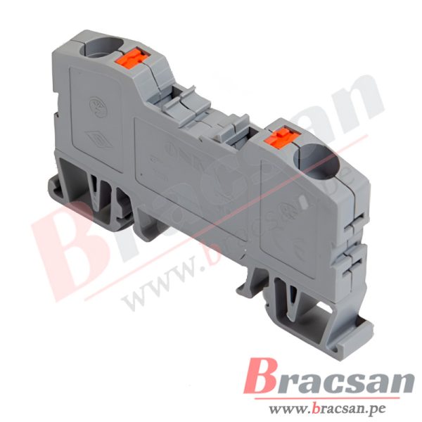 BORNERA PARA RIEL DIN DE CONEXION RAPIDA GRIS OPK 6MM ONKA